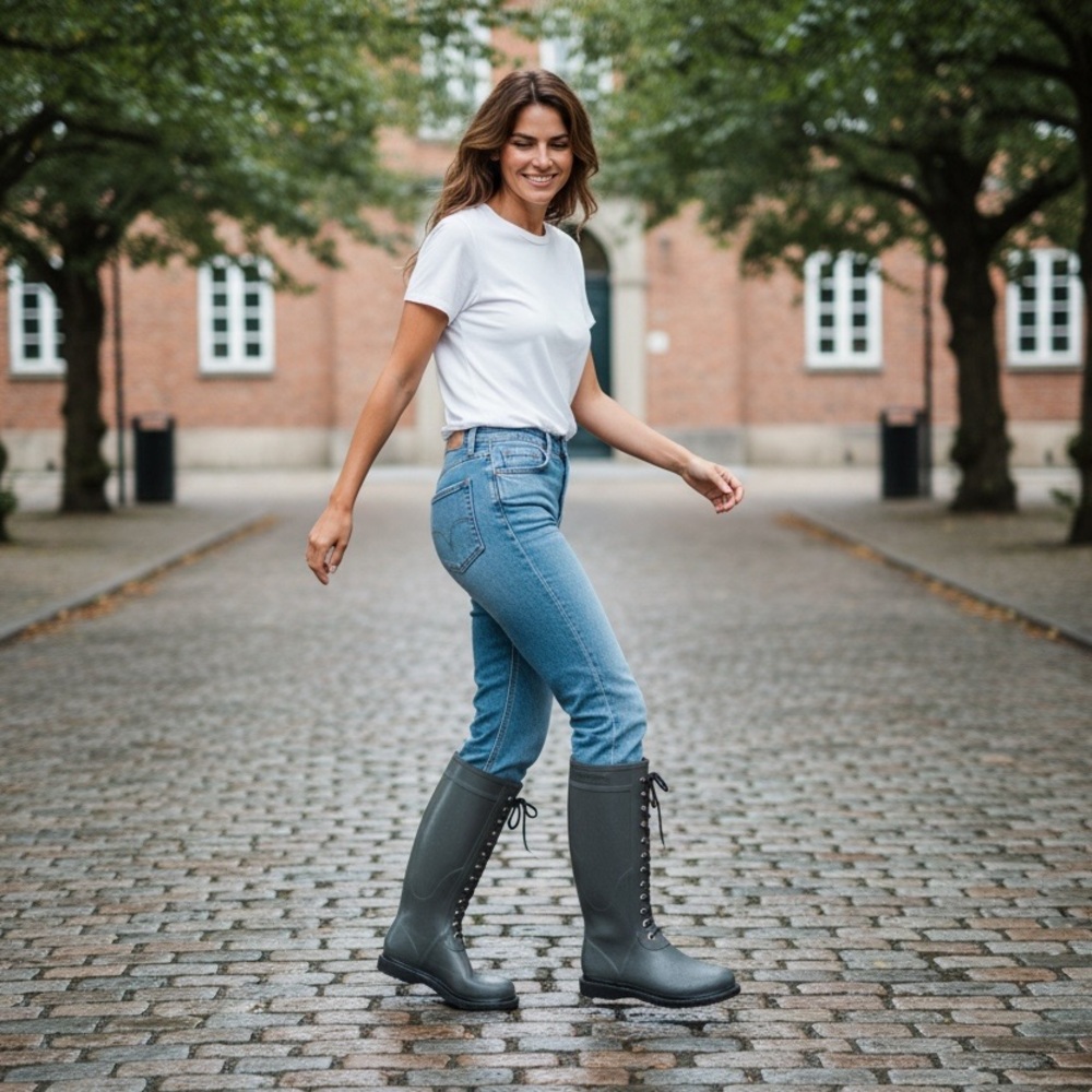 💜 Ilse Jacobsen Grey Rainboots 💜